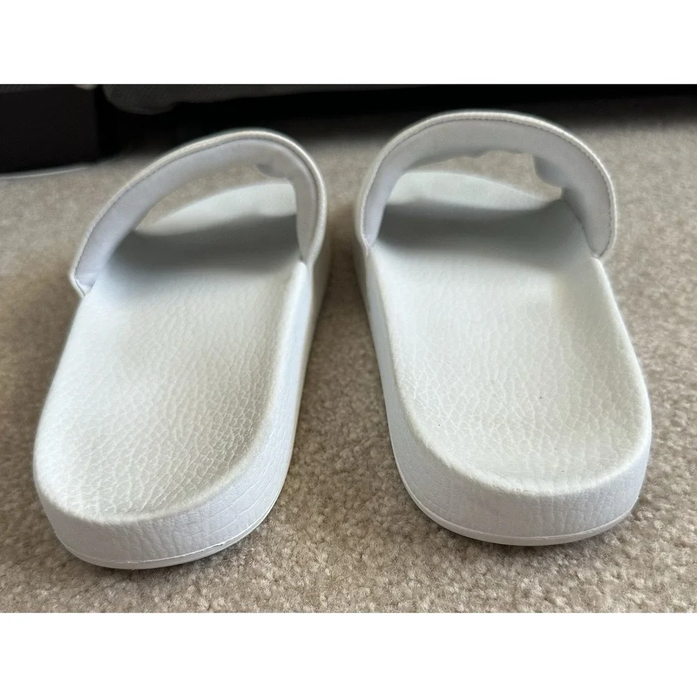 Gucci‎ Pursuit Slides Hawaii Men's UK 9 US 9.5 White Graphic Leather Upper Retro